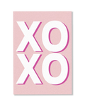 XOXO Card Pink