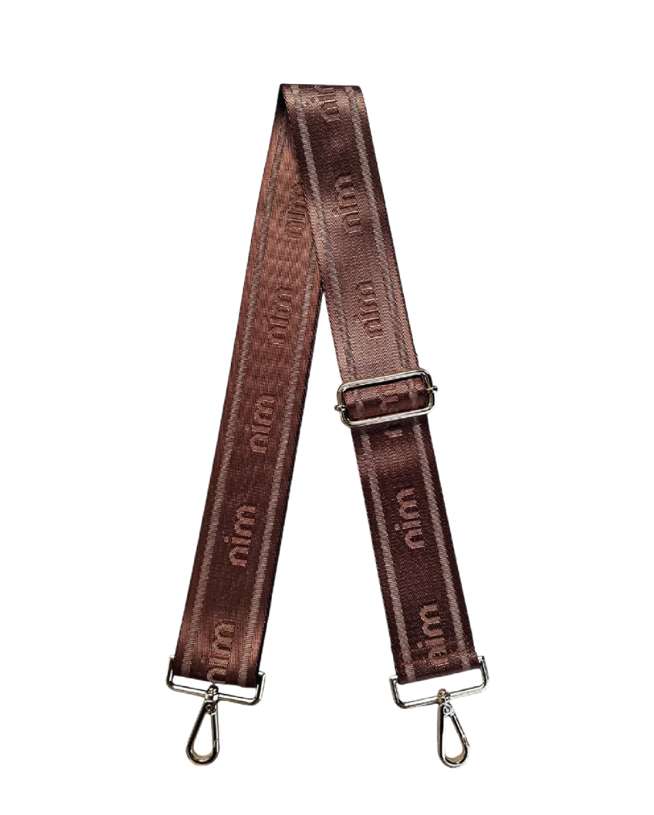 Shoulder Strap Cocoa Silver Mono
