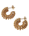 Spring Hoop Earrings Gold