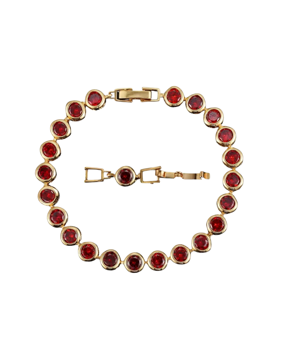 Valentina Tennis Bracelet Ruby