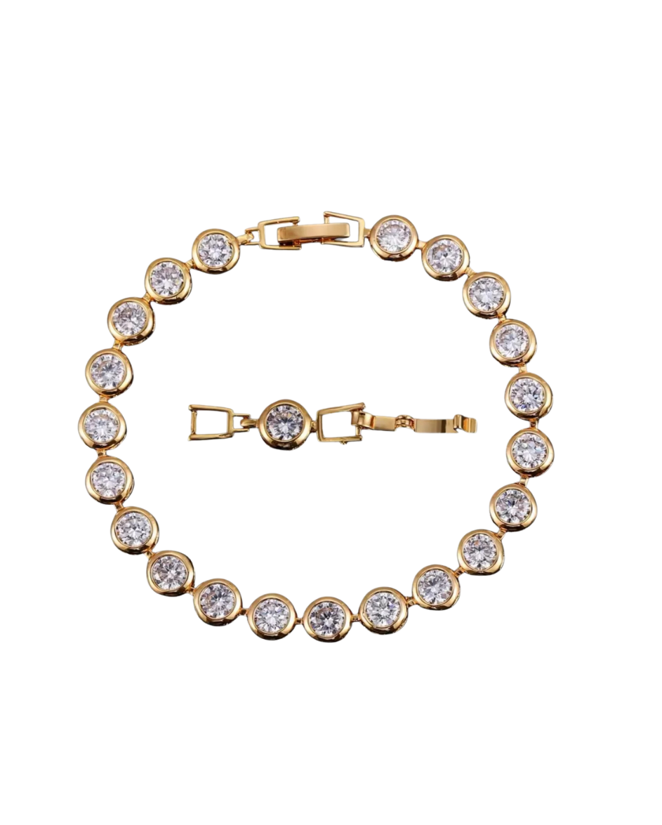 Valentina Tennis Bracelet Clear