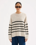 Oatmeal Stripe Elias Knit