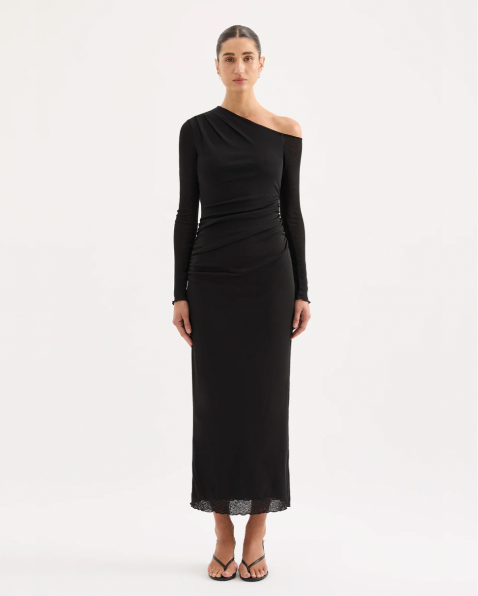 Orelia LS Maxi Dress Black
