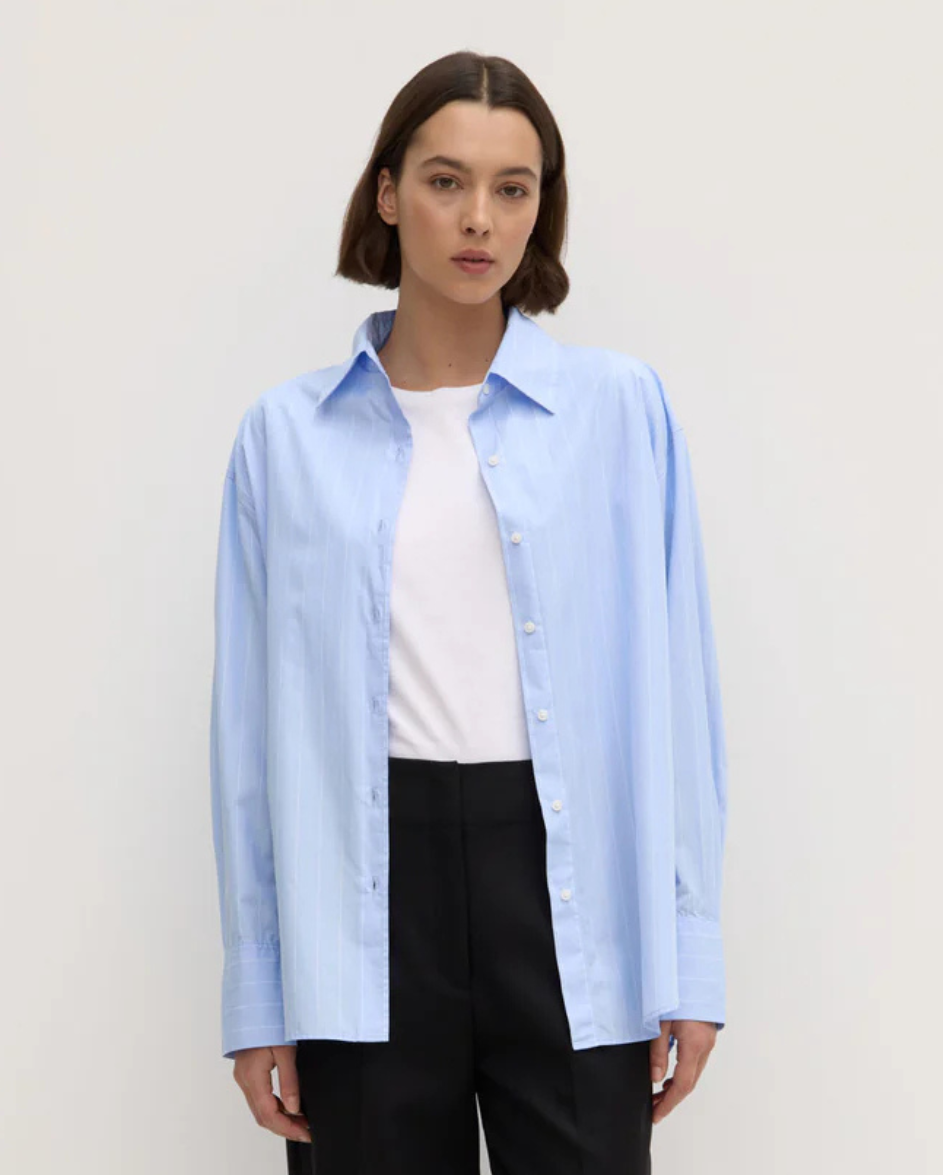 Otis Poplin Shirt Bahama White