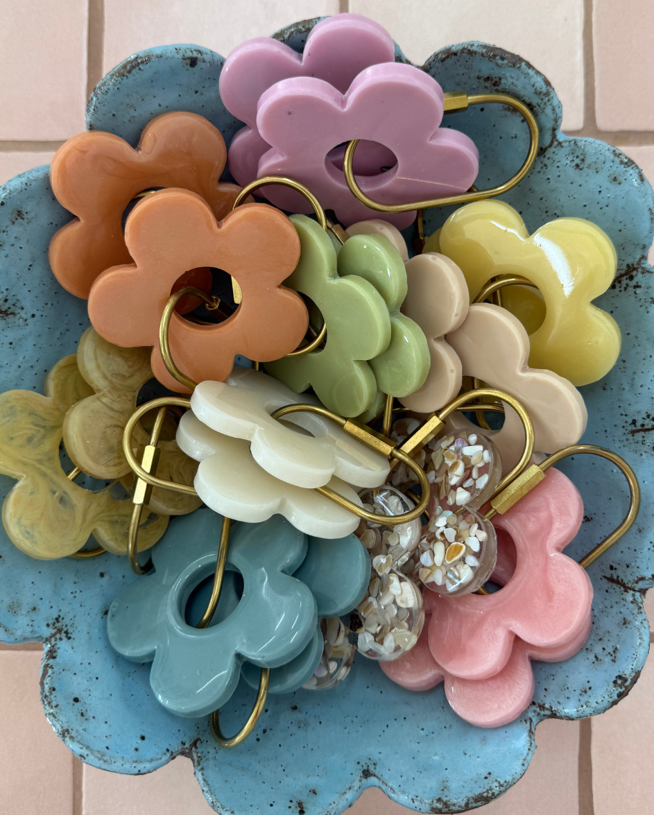 Handmade Daisy Keyring