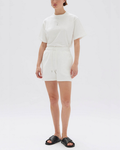 Poppy Textured Short White