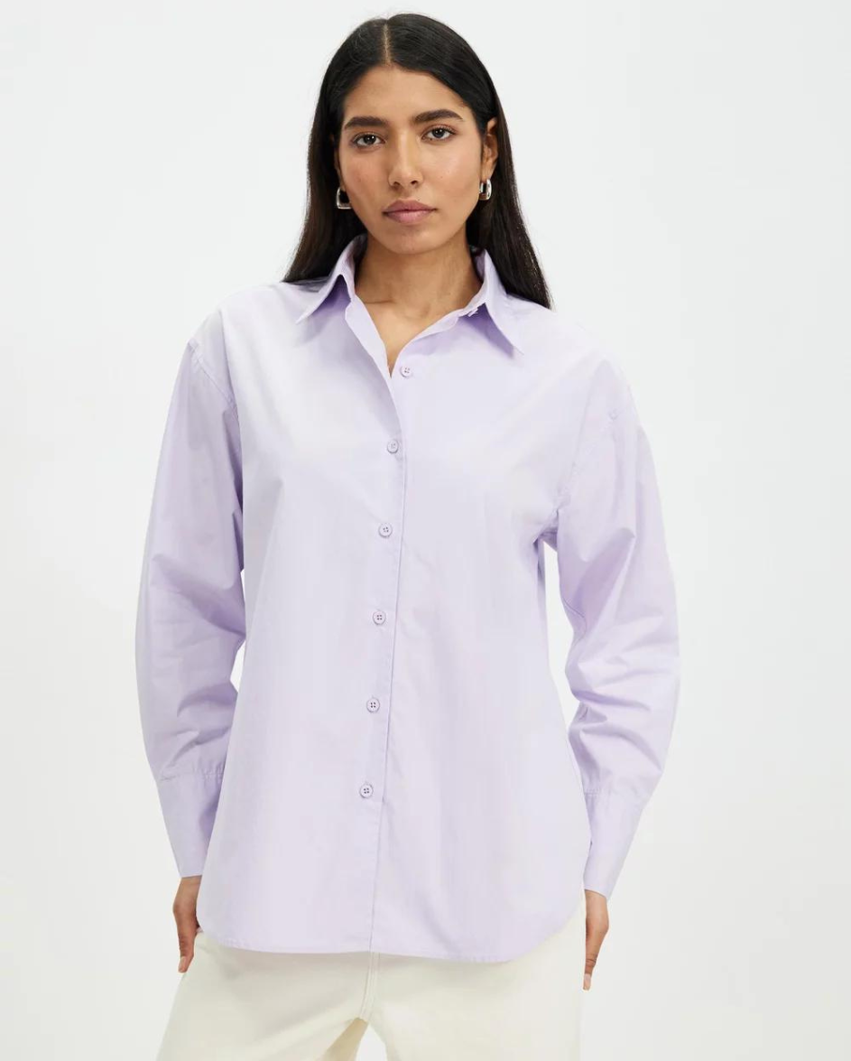 Poplin Shirt Jacaranda