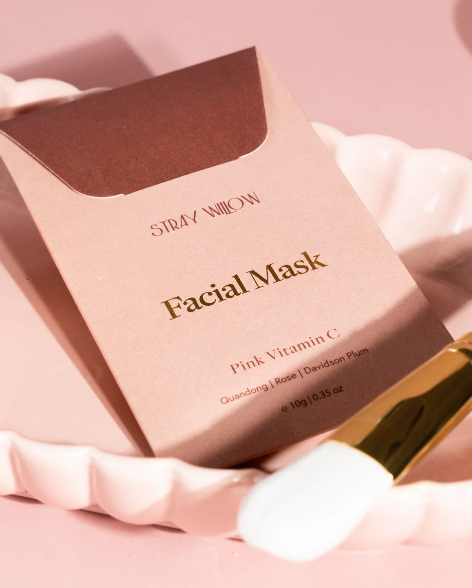 Facial Mask Pink Vitamin C