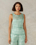 Seaside Green Check Tank