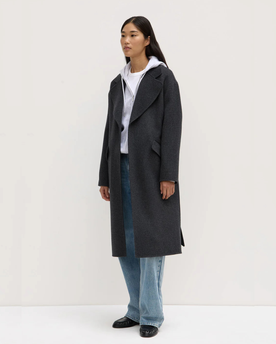 Sadie Wool Coat Charcoal Marle