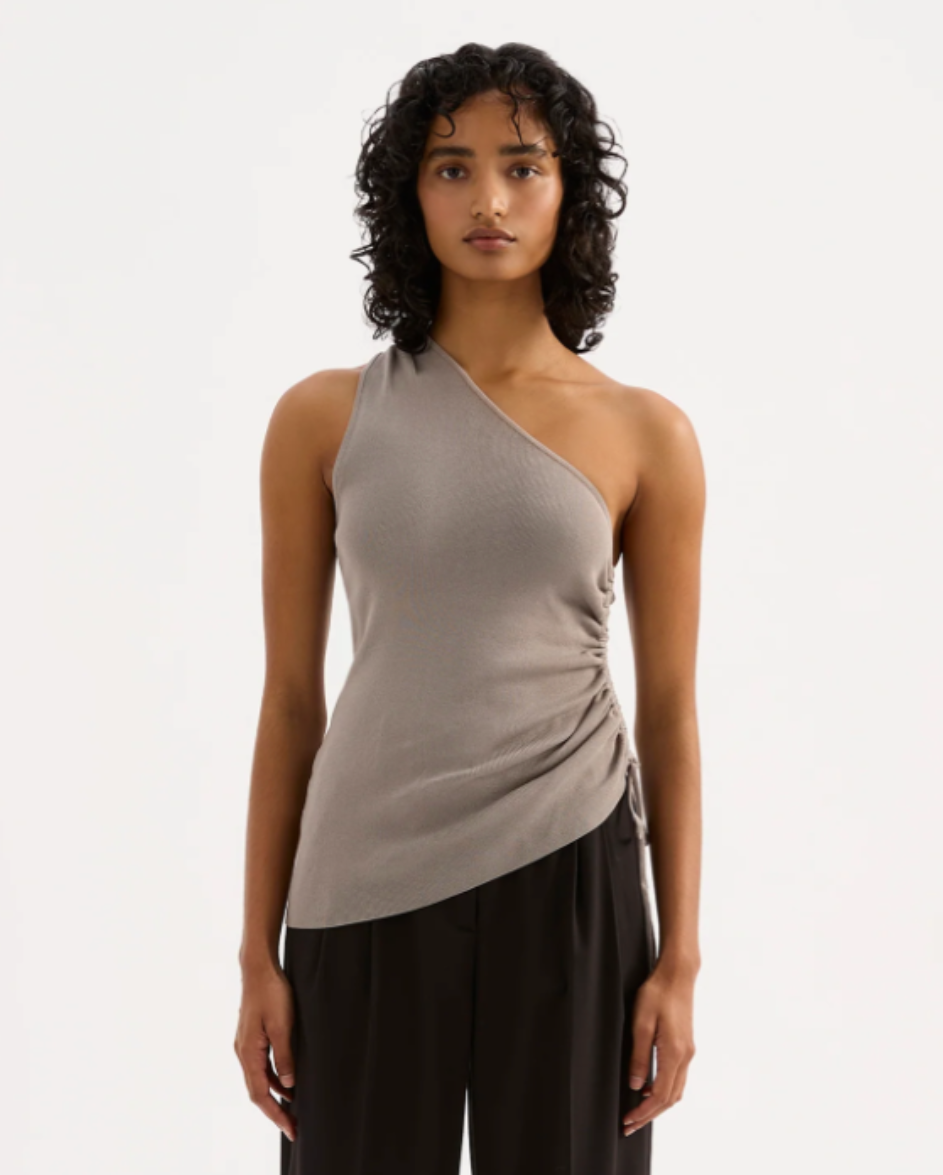 Yumi Knit Top Pewter