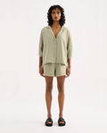 Lounge Linen Short Olive