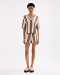 Oda Knit Short Manuka Stripe