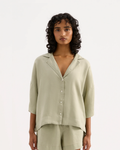 Lounge Linen Shirt Olive
