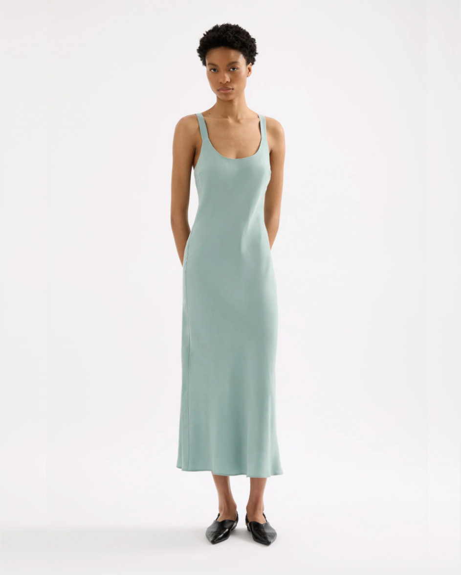 Ren Cupro Slip Dress Capri