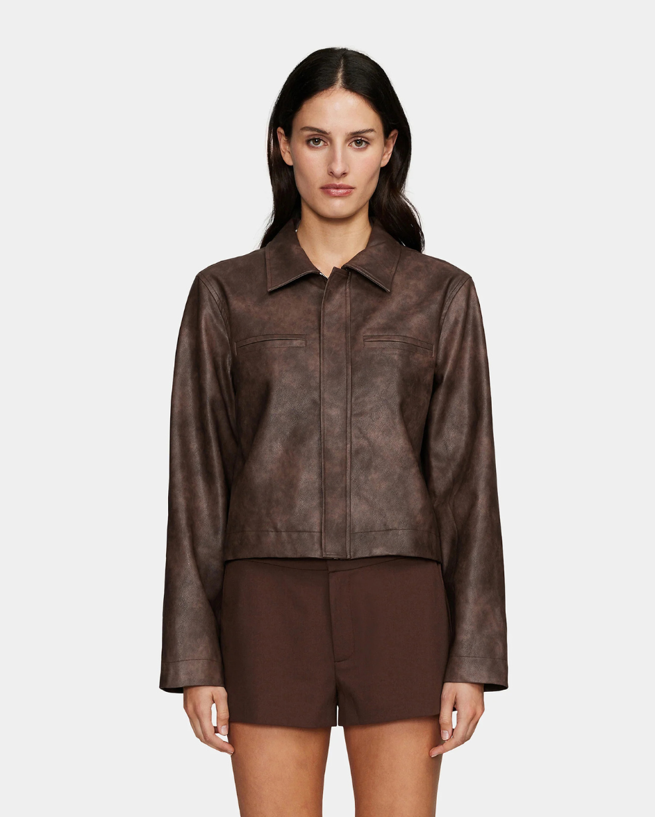 Creedence PU Jacket Choc