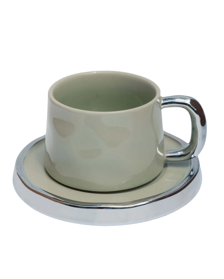 The Stevie Cup & Saucer Set Moss