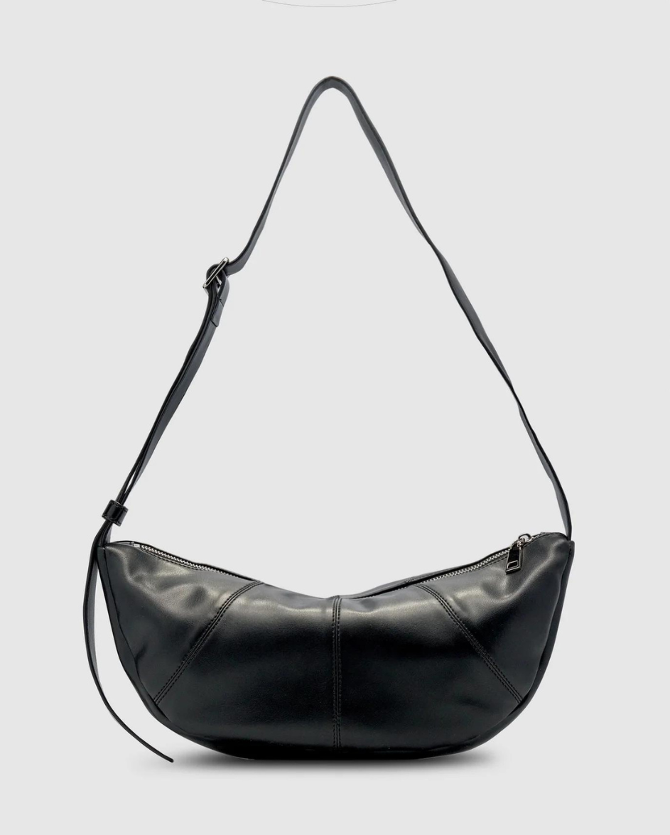 Mischa Crescent Bag Black