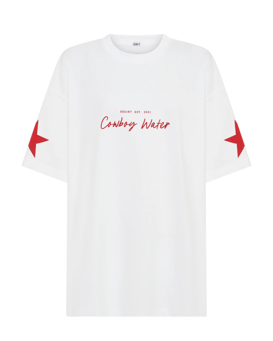 Cowboy Water Tee White