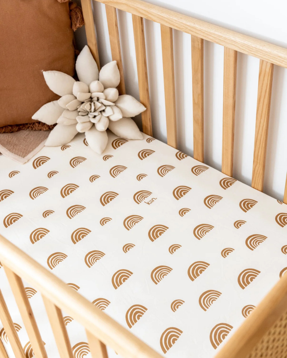 Organic Cot Sheet Rainbow
