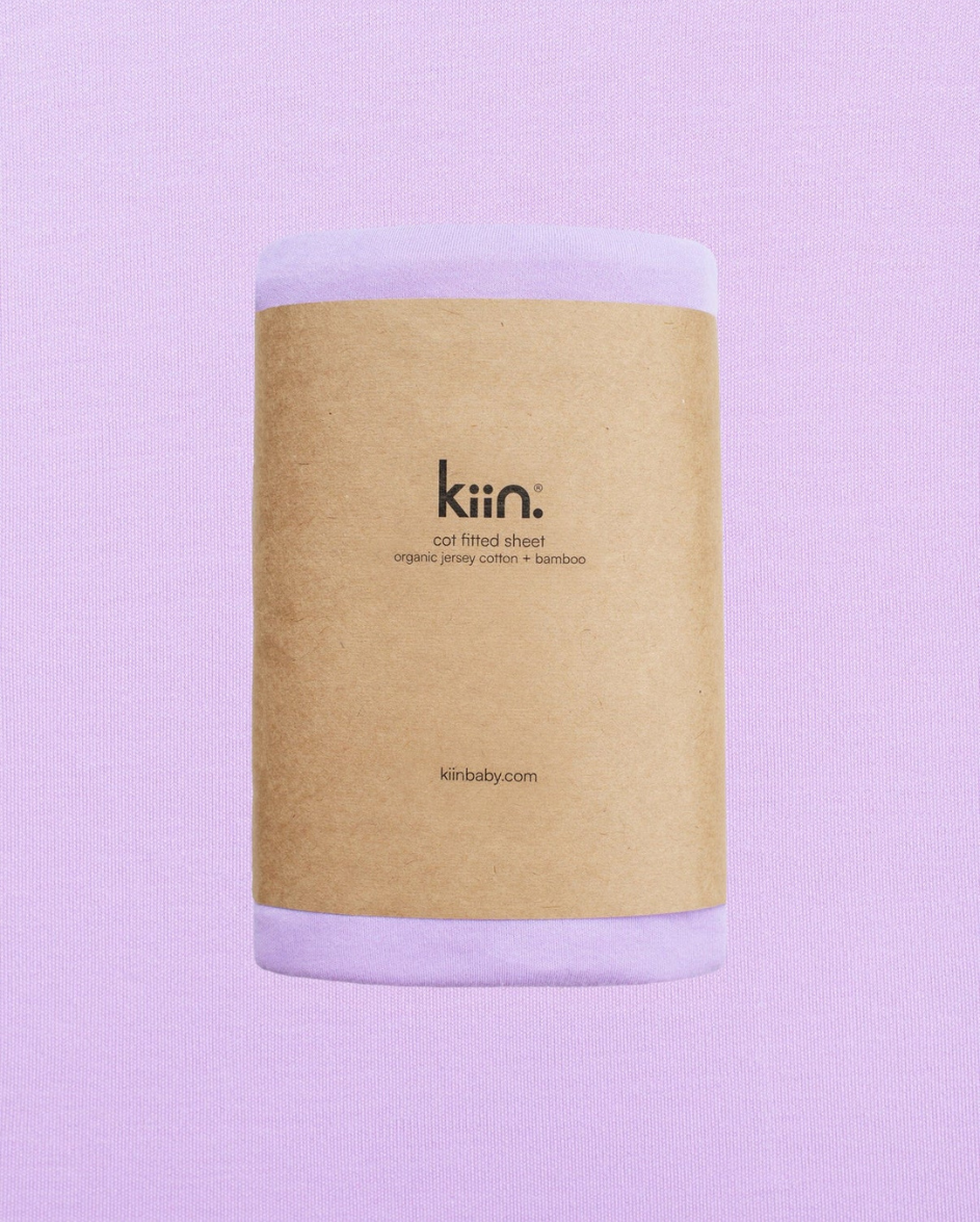 Organic Cot Sheet Lilac