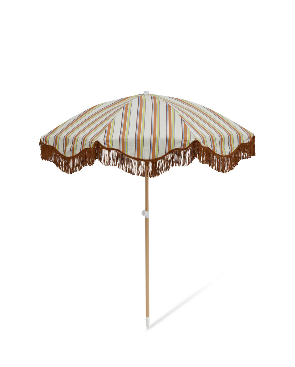 Vintage Stripe Beach Umbrella