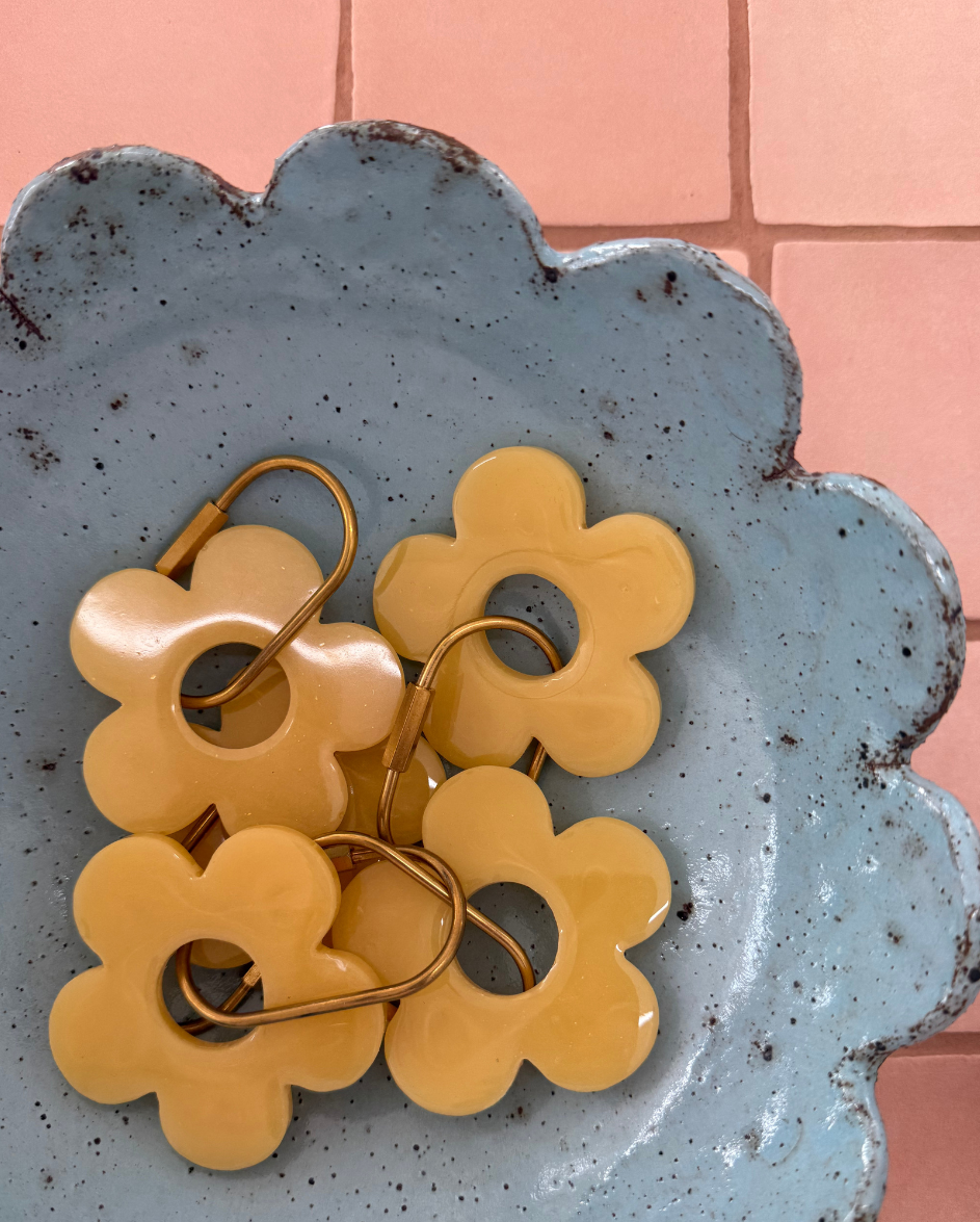 Handmade Daisy Keyring
