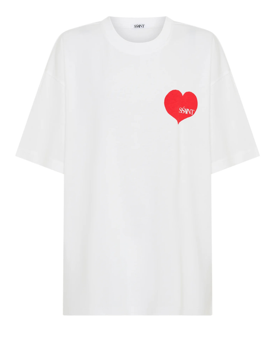 Red Heart Tee White