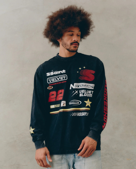 Signature Moto Tee Black