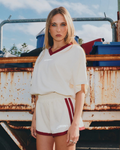Reflective Tee V Neck Butter
