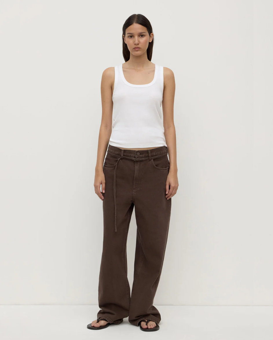 Loose Fit Jean Ganache