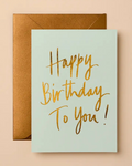 Birthday Card Aqua