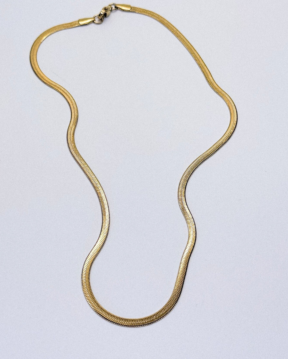 Snake Chain Thin Gold