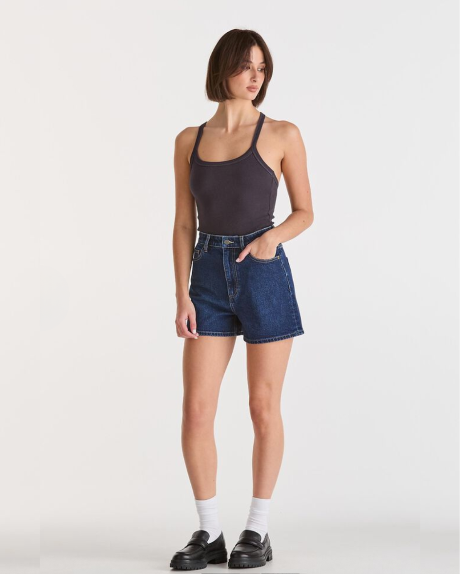 High Relaxed Short Blue Poles