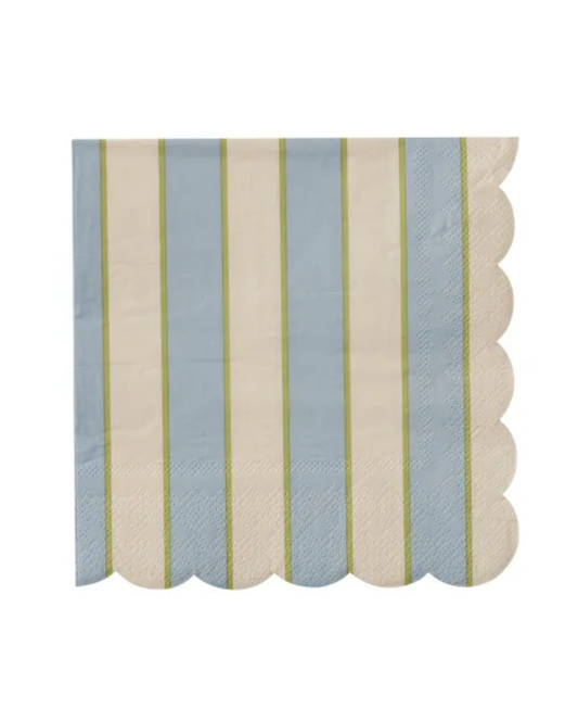 Carnival 20pk Napkin Blue/Ivory