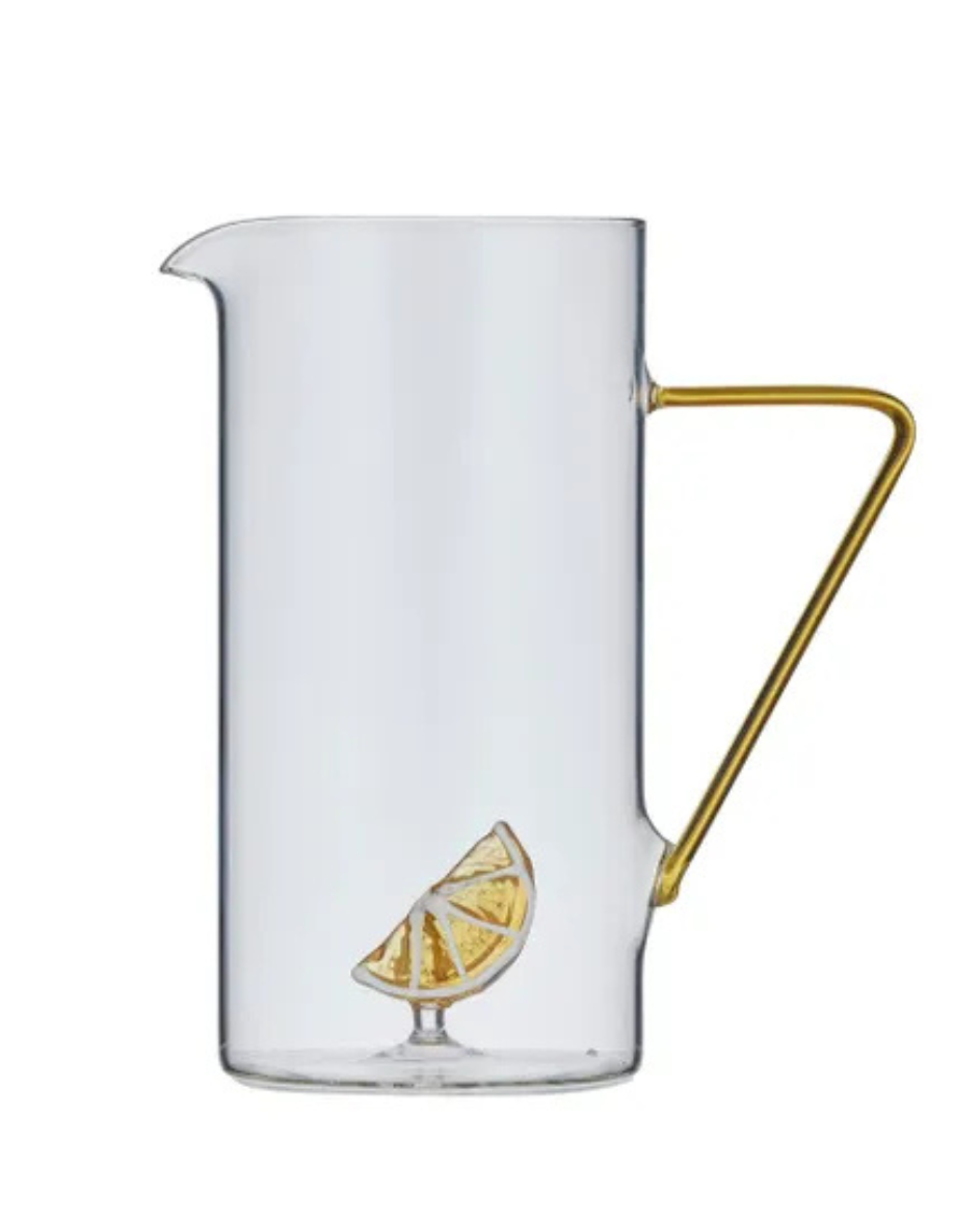 Lemon Slice Glass Jug