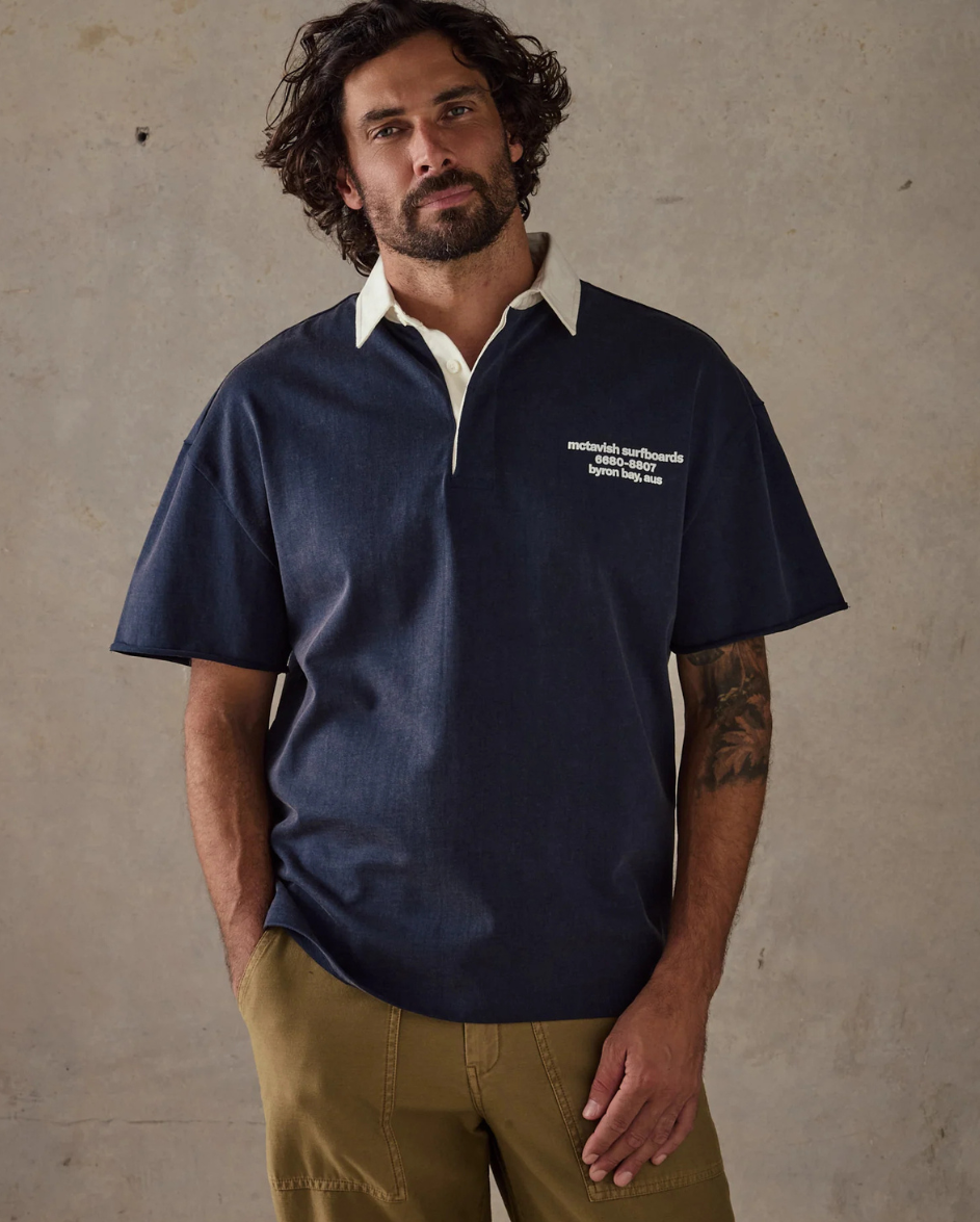 Cutoff Rugby Polo Navy
