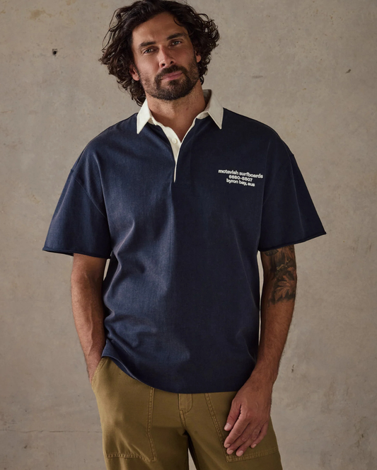 Cutoff Rugby Polo Navy