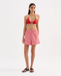 Anouk Stripe Short Red