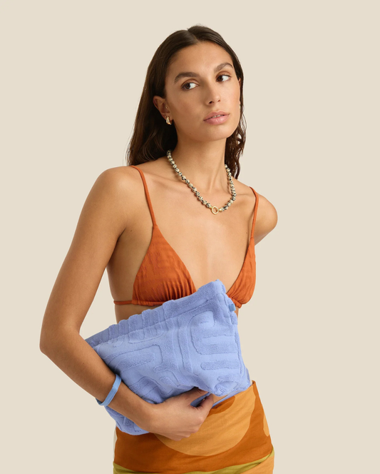 Towelling Pouch Kin Cornflower