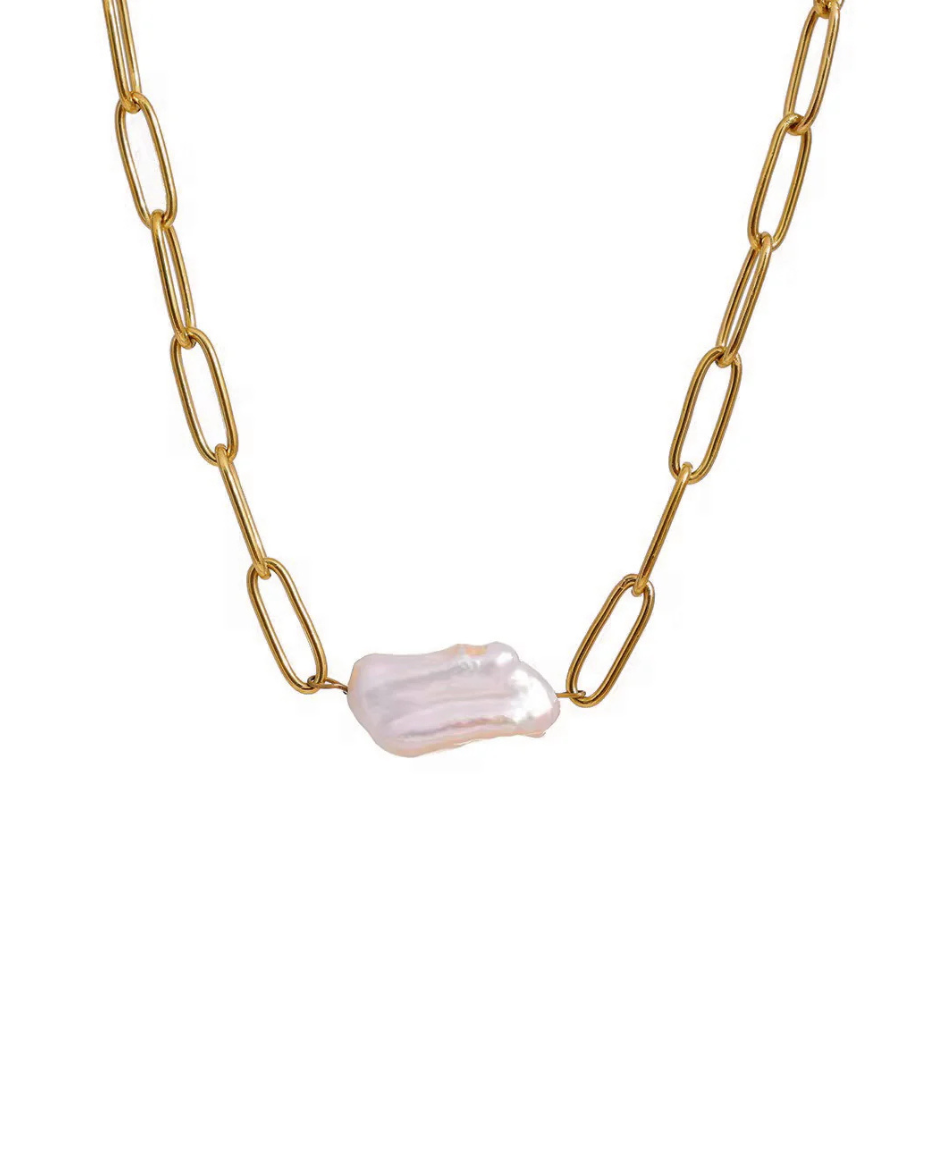 Isla Gold Pearl Choker