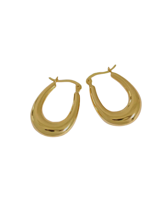 Rosie Hoop Earrings Gold