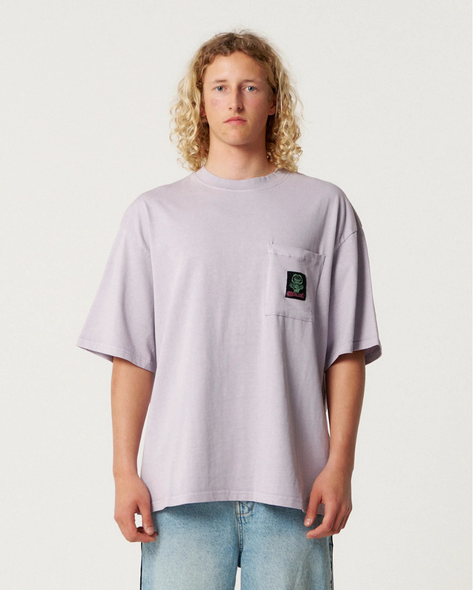Jumbo Pocket Tee Washed Purple