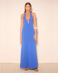 Nile Knit Dress Blue