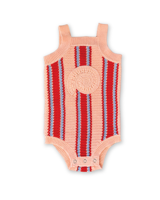 Island Stripe Shell Singletsuit