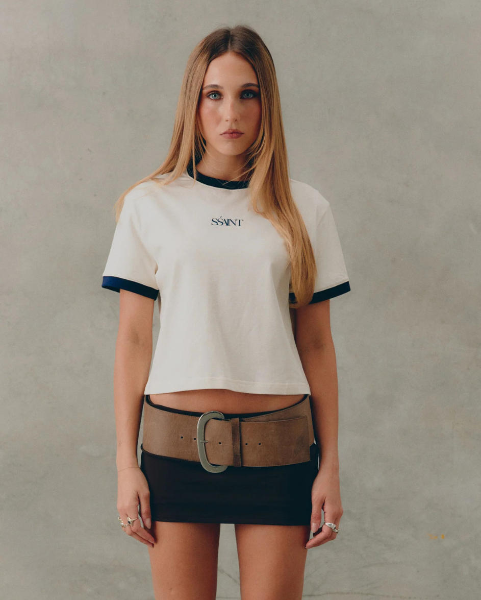Logo Baby Tee Cream