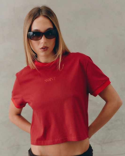 Logo Baby Tee Red