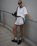 Reflective V Shorts White