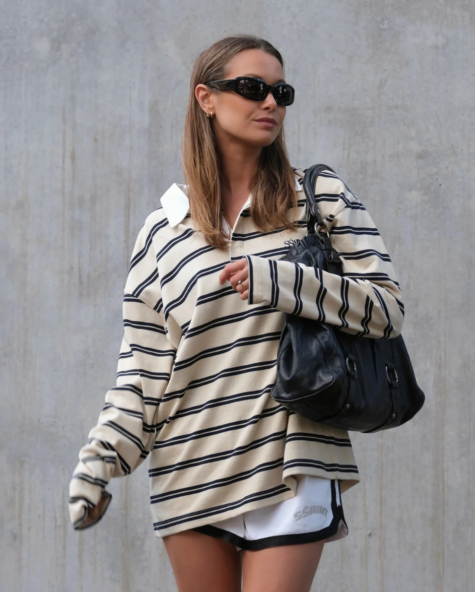 Ryder Rugby Polo Cream Navy