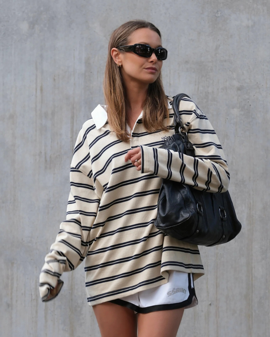 Ryder Rugby Polo Cream Navy